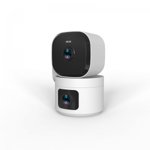 UHD Dual Lens 2K 4MP 360° PTZ WLAN Indoor WiFi Camera