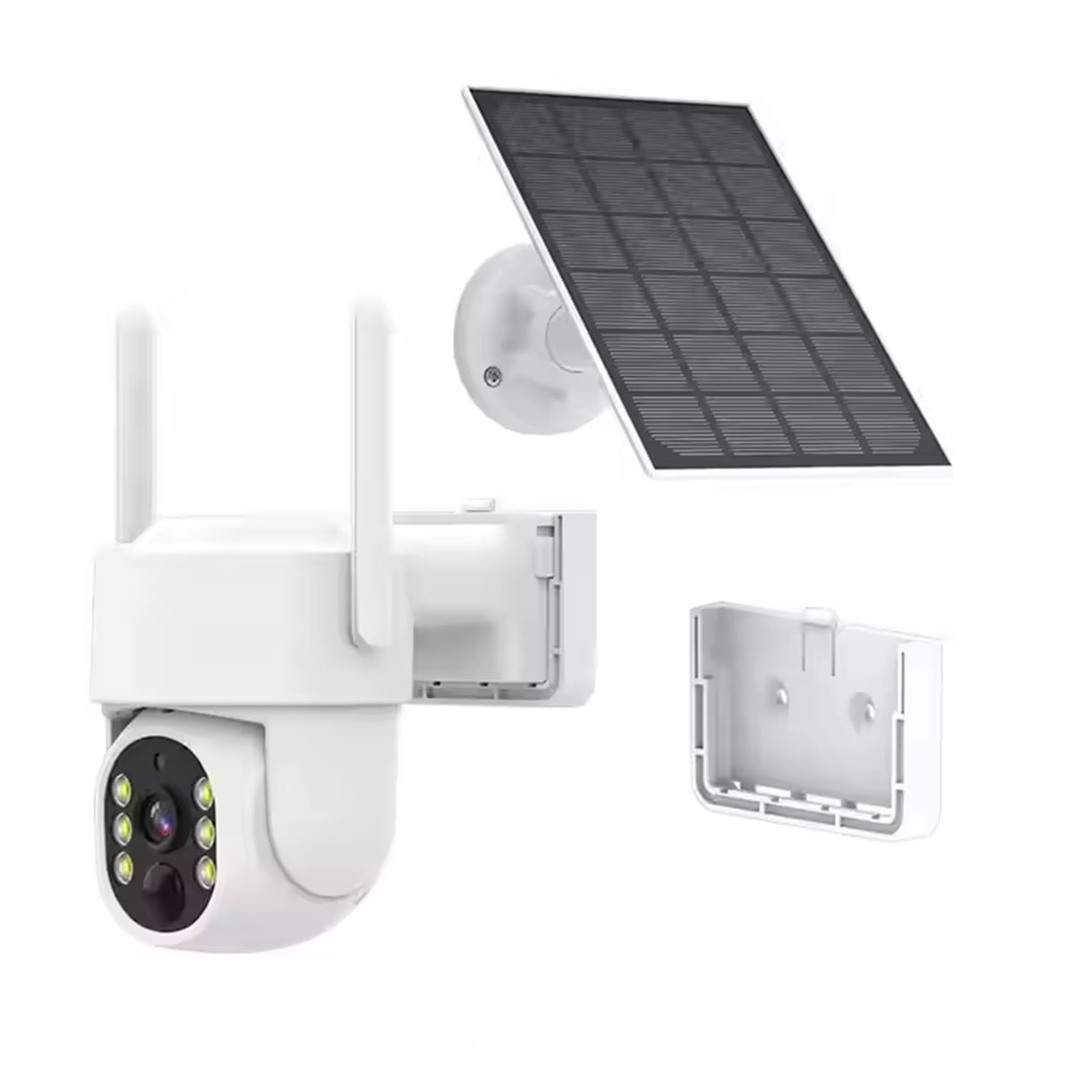 Kamera CCTV Tenaga Surya WIFI 4MP Tahan Air IP65 Audio 2 Arah Nirkabel HD 2MP 4MP Baterai Tenaga Surya (1)