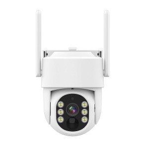 Kamera CCTV Tenaga Surya WIFI 4MP Tahan Air IP65 Audio 2 Arah Nirkabel HD 2MP 4MP Baterai Tenaga Surya