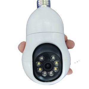 5G Dual Band E27 Socket IP Full Color Bulb WiFi Camera
