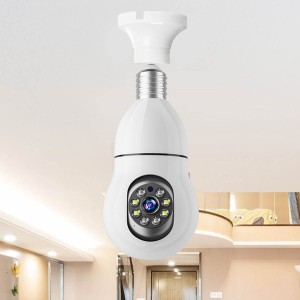 5G Dual Band E27 Socket IP Full Color Bulb WiFi Camera