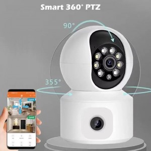 5G Dual-Band WiFi CCTV Camera with Dual Lenses