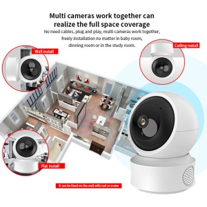 5G WIFI Dual Bands Smart PTZ Auto Tracking Wireless Cameras
