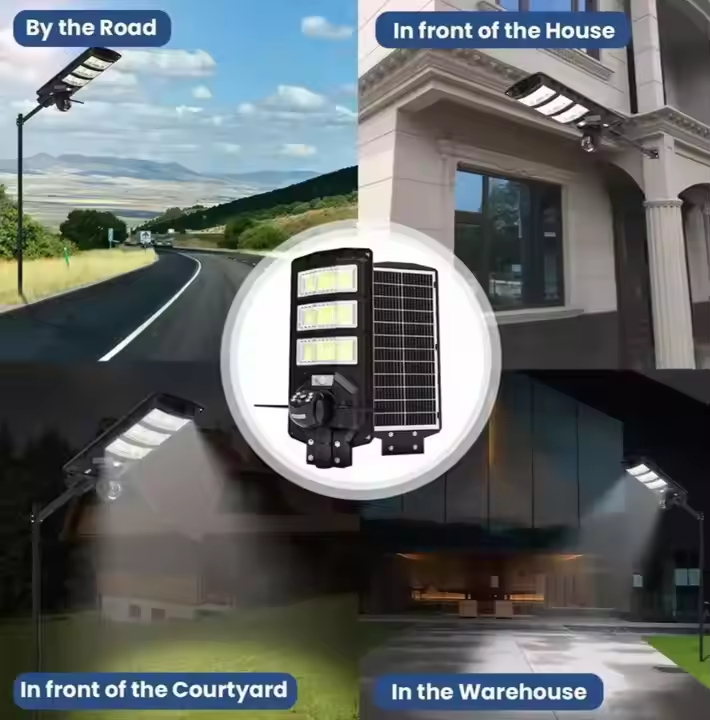 A street light with a surveillance camera is a smart street light is popular