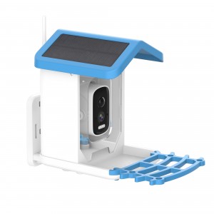 5MP WiFi Bird Feeder Camera (Wood Casing) – QR/Bluetooth Setup, Sound Alarm, -10℃ to +55℃ Working Temp