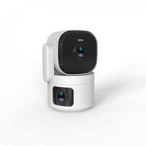 UHD Dual Lens 2K 4MP 360° PTZ WLAN Indoor WiFi Camera