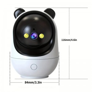 WiFi Indoor 360° PTZ Pet Dog Home IP CCTV Camera