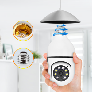 Tuya WiFi E27 Bulb CCTV Full Color AI Security Camera