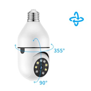 Tuya WiFi E27 Bulb CCTV Full Color AI Security Camera