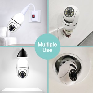 Tuya WiFi E27 Bulb CCTV Full Color AI Security Camera
