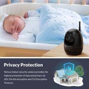 FHD Pet Baby2-Way Audio indoor Security AI detection Indoor WiFi Camera – Black