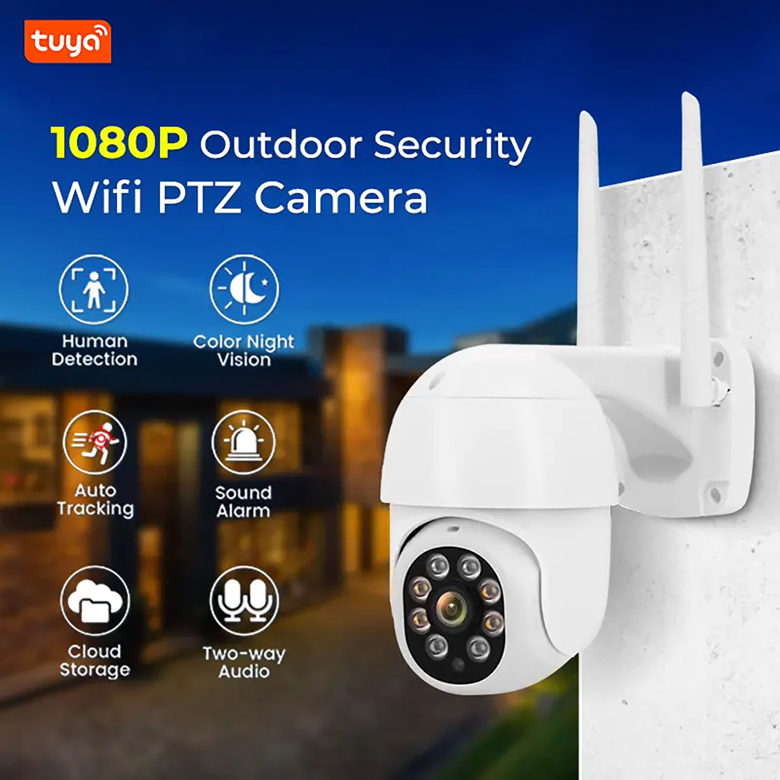 H.265 Tuya 5MP Wifi IP Network Smart Cam (5)