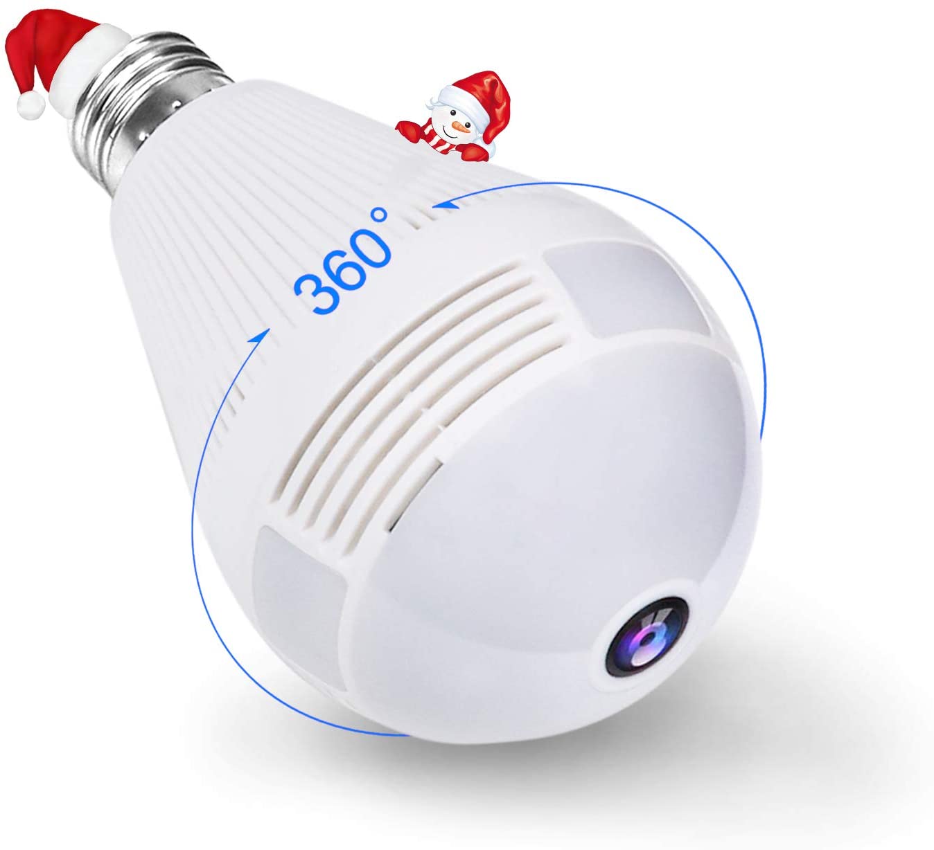 960P Light Bulb Surveillance Camera Wireless Wifi Hidden Camera 360 Degree Wifi IP CCTV Camera Motion Detection Two-way Audio Ce
