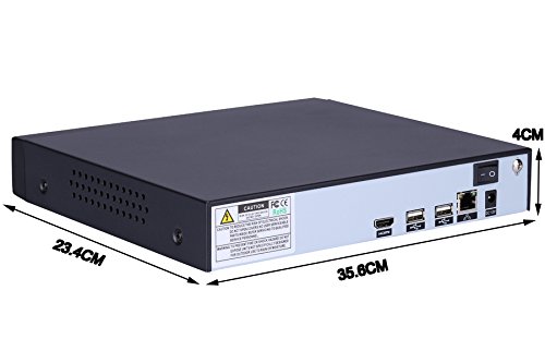 16CH 5MP XMEYE NVR can support 32ch*1080P 25ch*5MP 8ch*8MP with ONVIF  VGA and 1*SATA HDD APP XMEYE