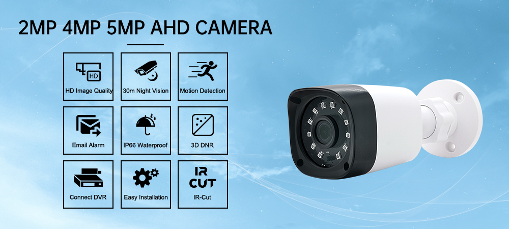 Analog hd camera   5MP cctv video surveillance security outdoor waterproof  bullet ahd camera home