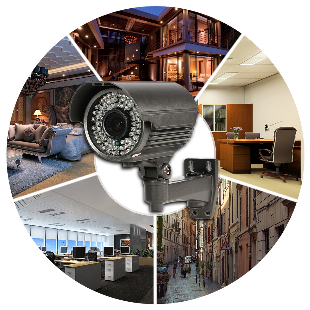 4MP Automatic Zoom Varifocal Lens AHD CCTV Camera Infrared Outdoor Gray Bullet Street Surveillance CCTV Camera