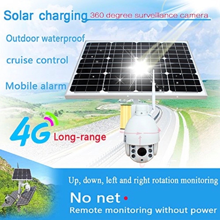 Smart Full Color Night Vision 1080P 4g Security Camera Ptz Solar Cctv With Sim Card Price