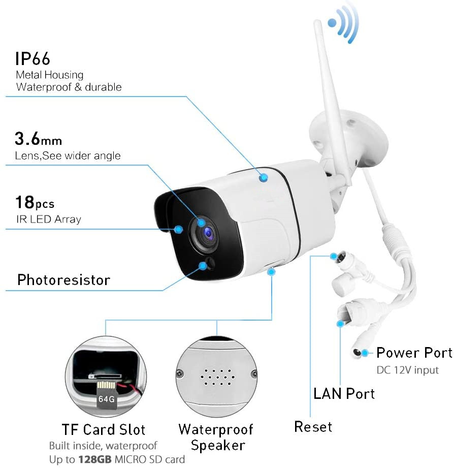 New arrival home cloud storage sales wifi outdoor surveillance ip wireless IP cctv camera security 1080p