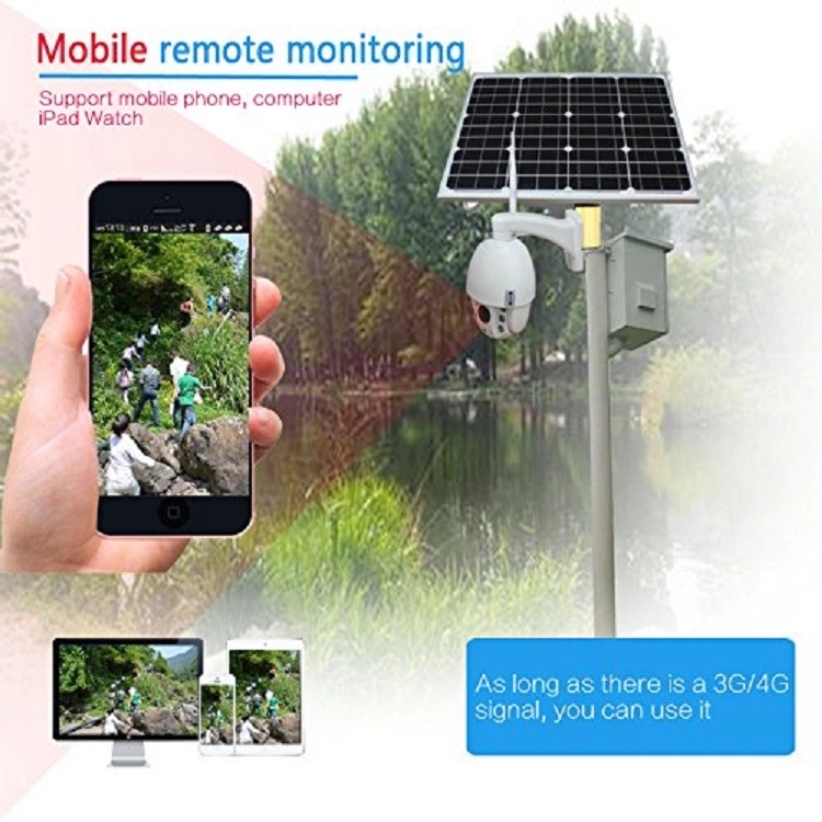 Smart Full Color Night Vision 1080P 4g Security Camera Ptz Solar Cctv With Sim Card Price