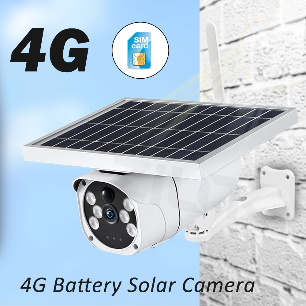 1080P HD 2MP 4G Camera solar power WiFi IP cameras IR vision 4G solar IP cameras P2P solar wifi cam