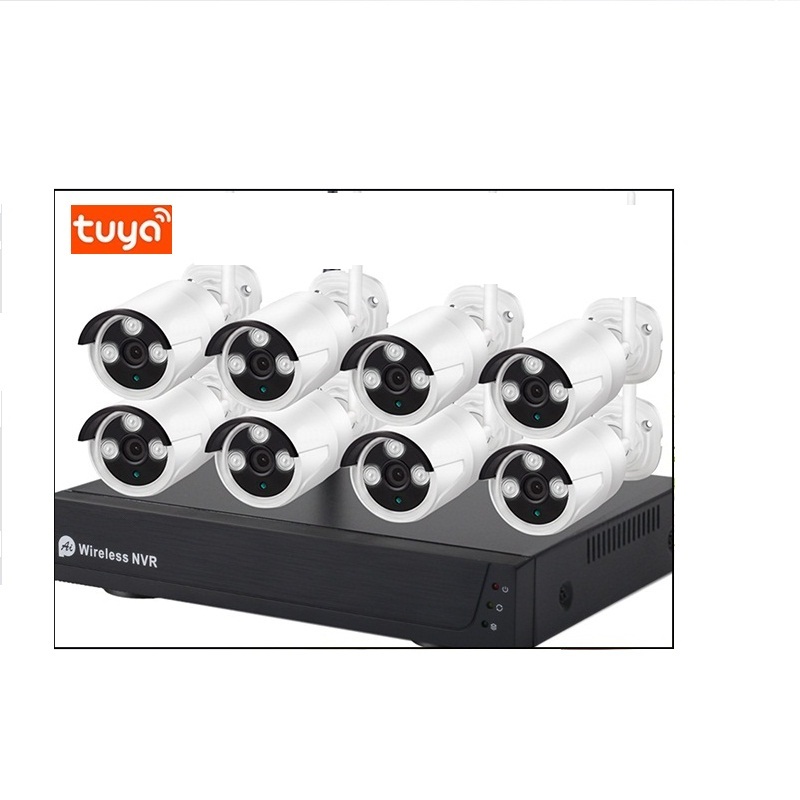 8 Channel NVR POE HD 2MP CCTV IP Cameras Kits 8 CH Home Video Surveillance Cameras System