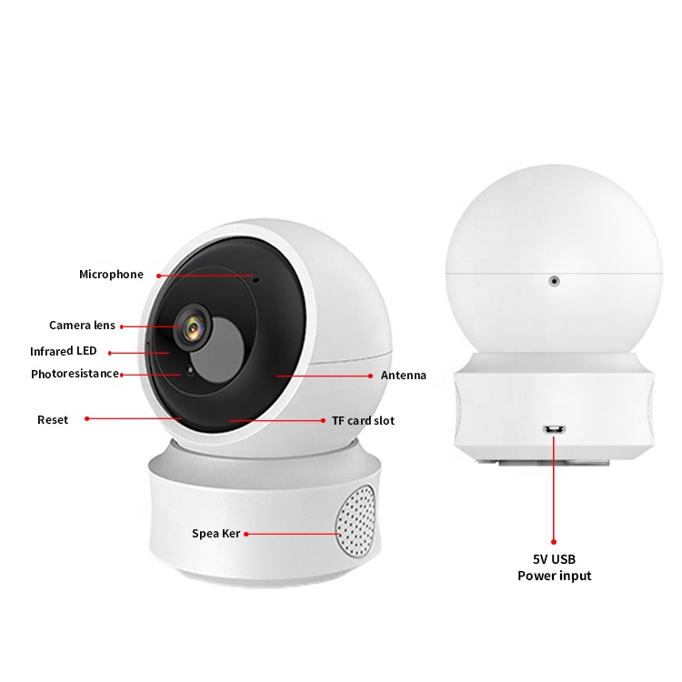 Wireless 1080P WIFI IP CCTV Camera PTZ Outdoor HD Home Security IR Cam Pan/Tilt