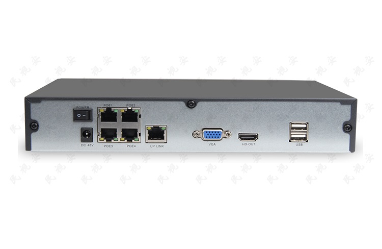 4CH 1080P XMEYE POE NVR can support 4*1080P with ONVIF  VGA and 1*SATA HDD APP XMEYE