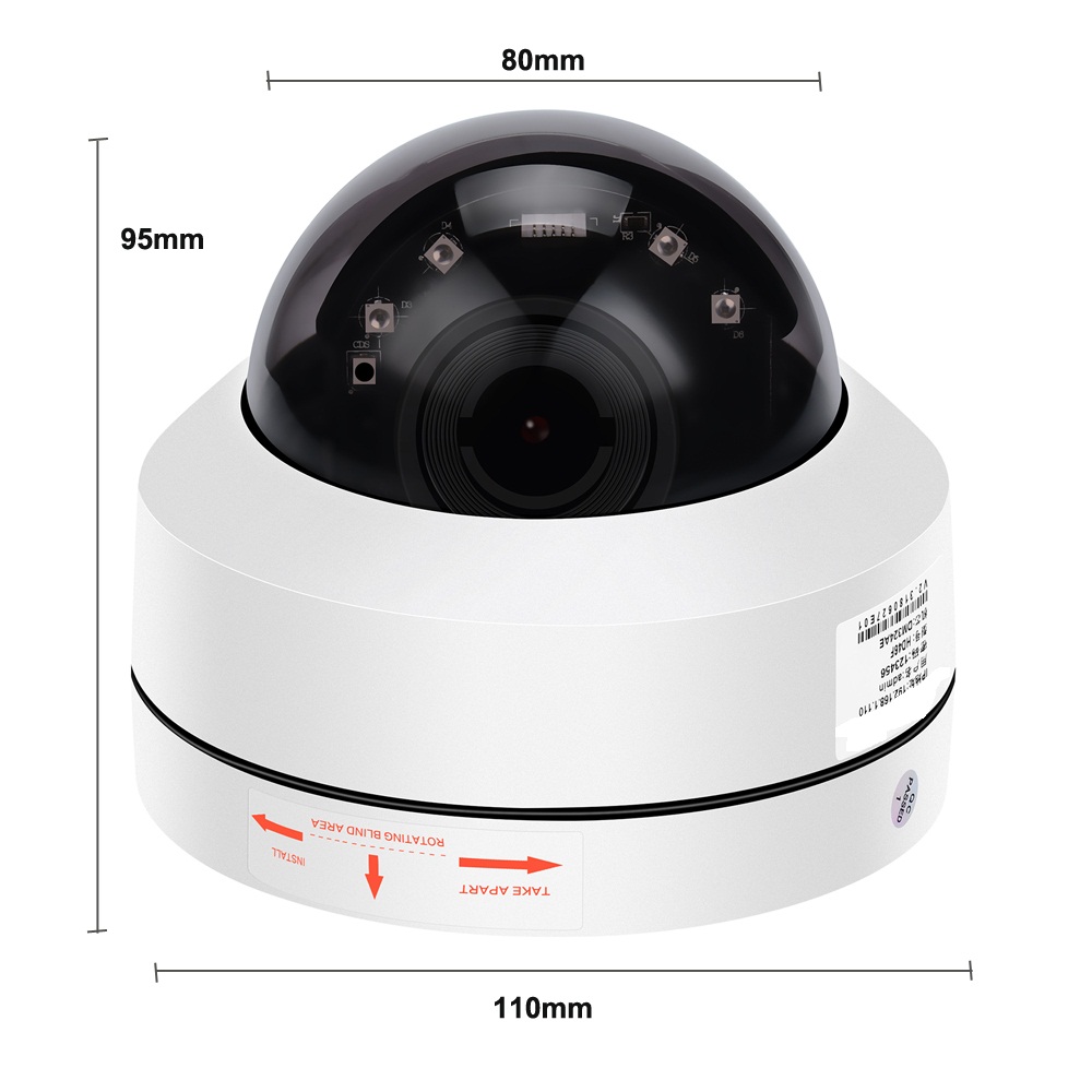 PTZ Onvif IP Camera 5MP / 2MP 4 xZoom Autofocus (2.8-12mm) Speed Dome Camera IP66 Waterproof Night Vision Device