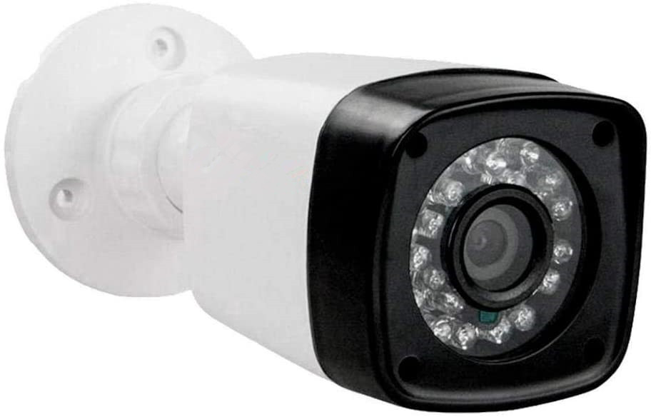 Kit 04 Security Cameras Hd 1080P AHD Hb Tech + Dvr Intelbras Multi Hd  Accessories