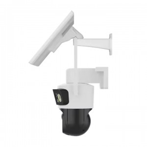 HD Network Smart Dual Lens PTZ Human Detection IP Wireless Wifi Auto Track 6x digital Zoom Cctv Solar 4G Security Camera