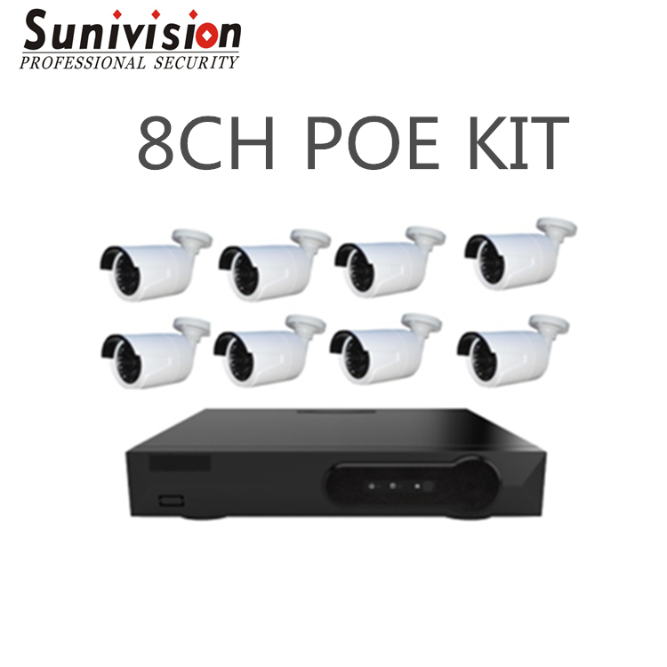 8ch 1080P poe cctv nvr kit sunivision support mobile phone live view backup control remote access