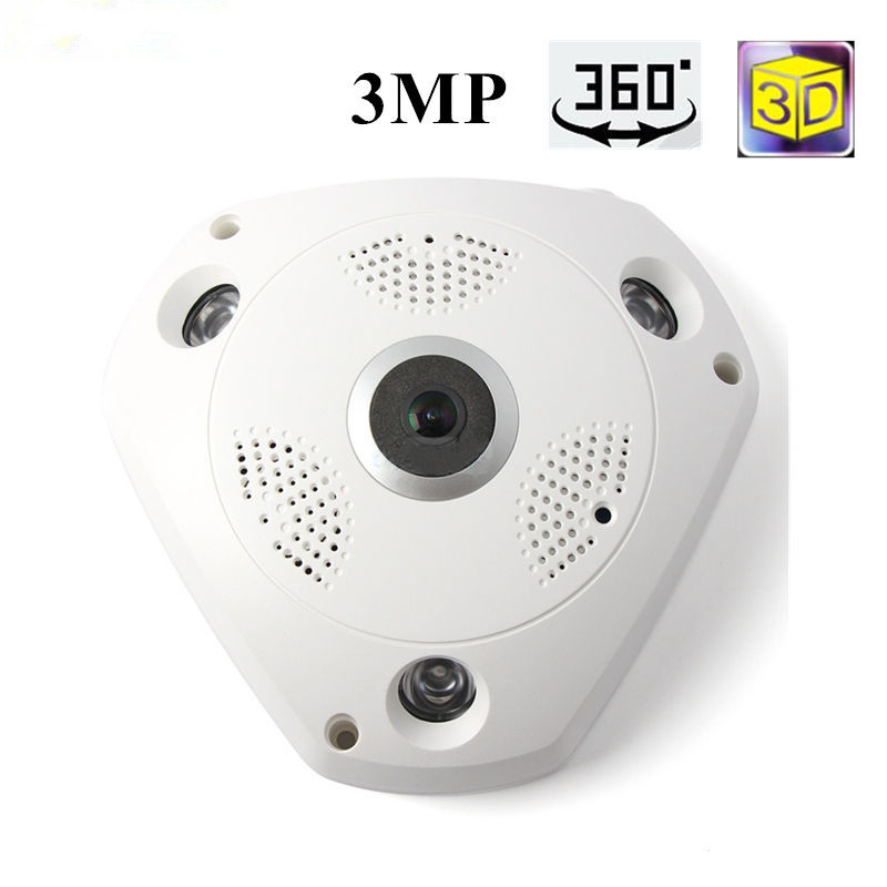 Wifi Camera 360Degree Fisheye Indoor PTZ IP Camera