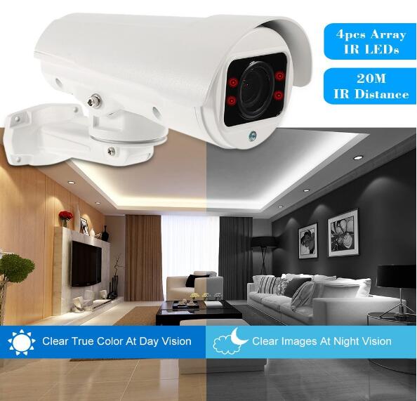 1080P AHD Bullet PTZ CCTV Camera 2.8~12mm Auto-Focus Manual Varifocal Zoom Lens
