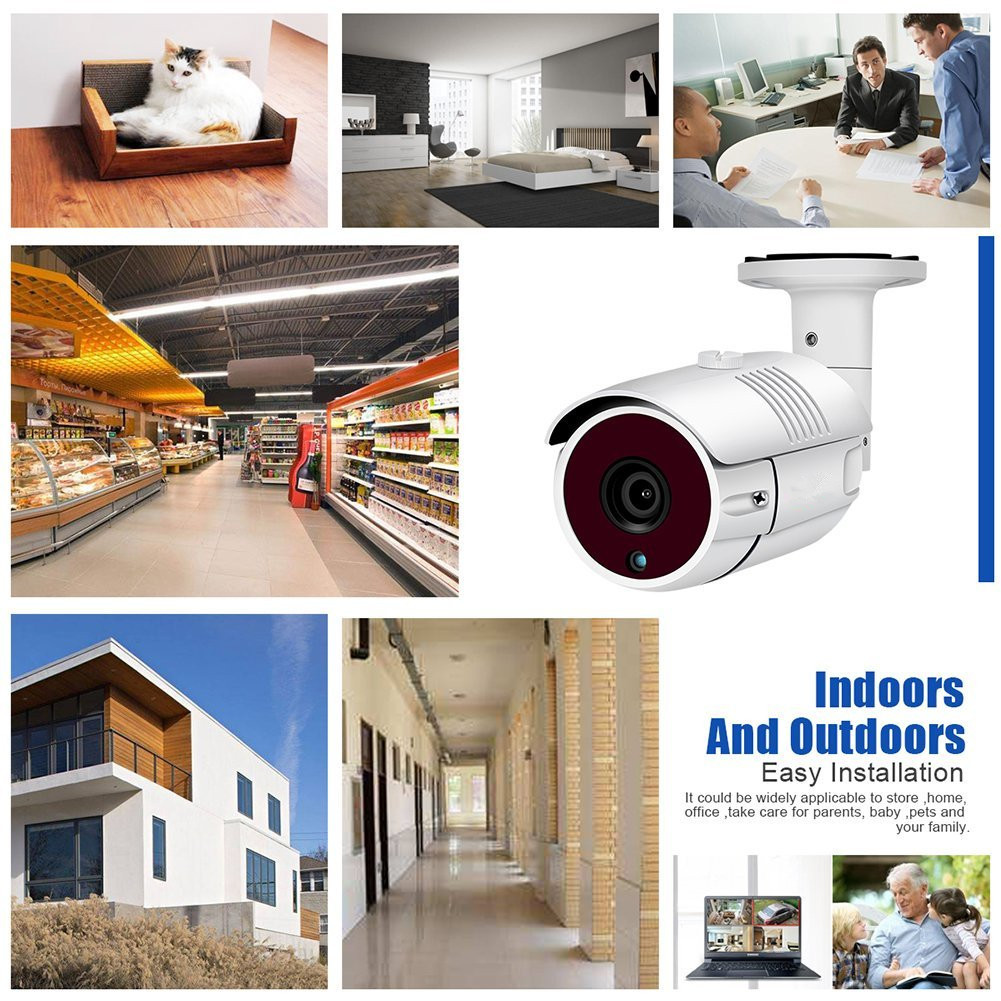 SUNIVISION Factory!!! 1080P PoE Security Camera Surveillance CCTV System with 4 HD Superior Night Vision Cameras