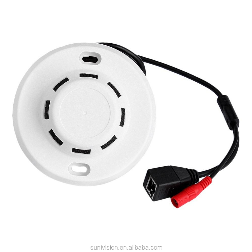 720p Spy Camera with Network Covert Smoke Detector with 3.7mm Pinhole Lens support Onvif
