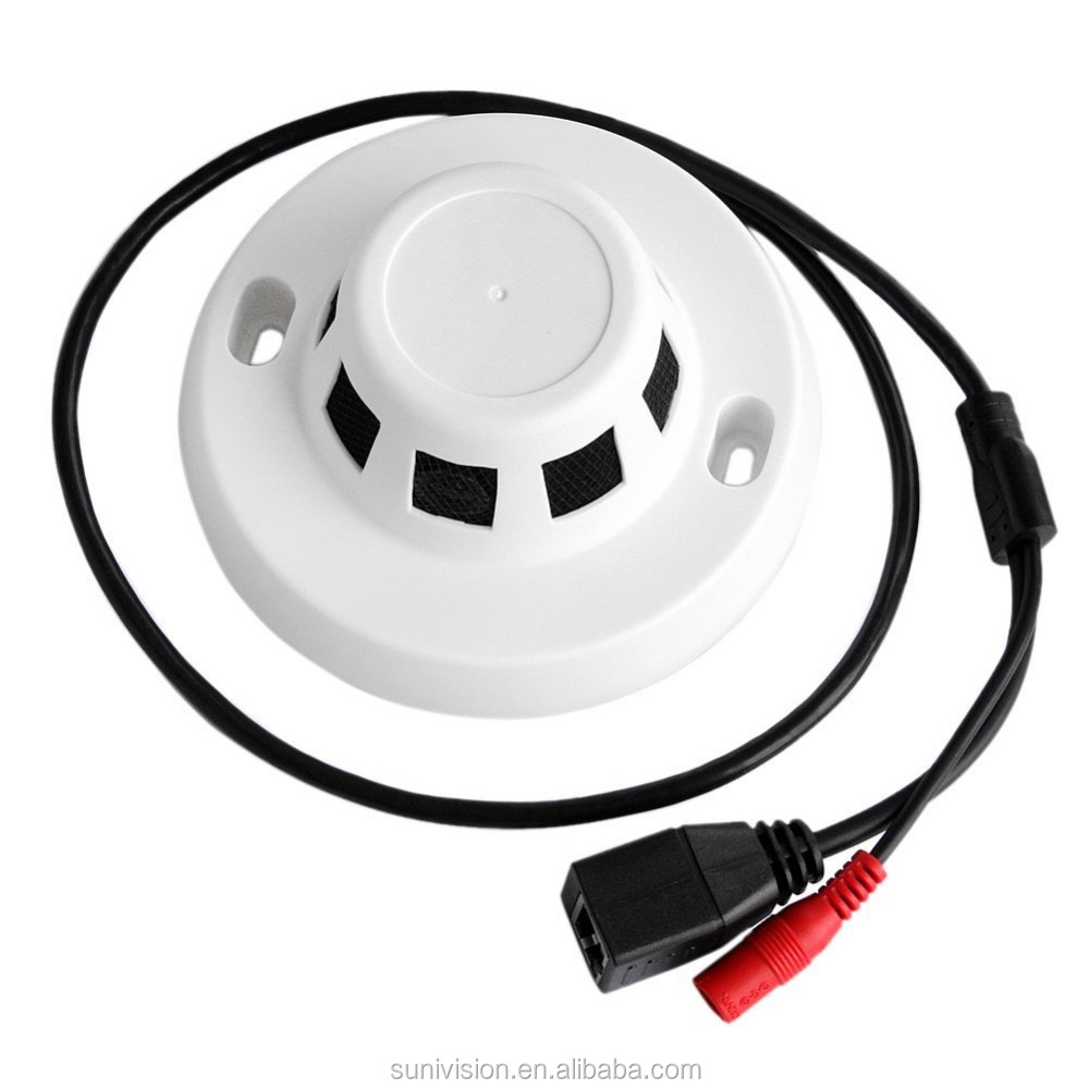 720p Spy Camera with Network Covert Smoke Detector with 3.7mm Pinhole Lens support Onvif
