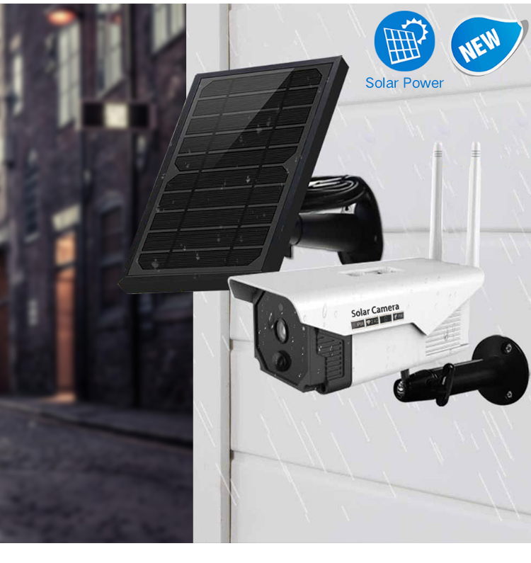Smart 1080P 2.0M Waterproof Wireless WIFI P2P Solar Battery Power Outdoor Video Surveillance Security CCTV Solar PIR IP Camera