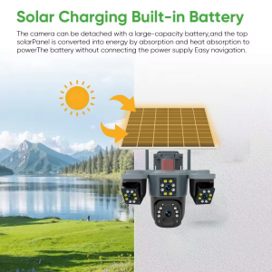 Outdoor Solar WiFi IP Smart Camera (12000mAh, IP65)