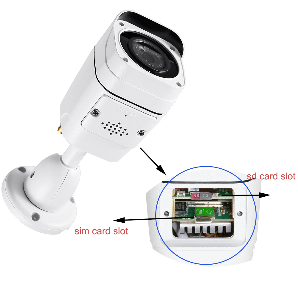 4G SIM Card 1080P Wireless IR Night Vision Outdoor Waterproof IP CCTV Security  Camera