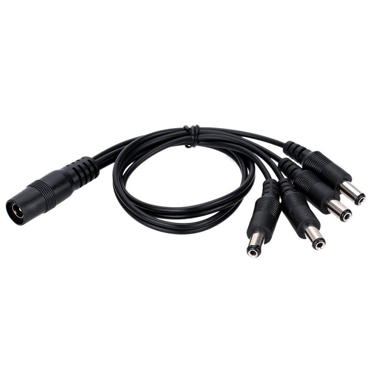 4 OUTPUT POWER CABLE 1 Female to 4 Male Splitter Cable For CCTV Accessories
