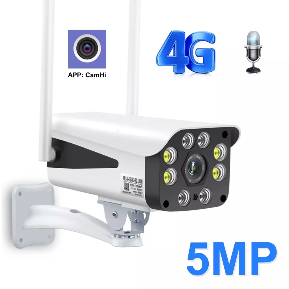 3G 4G SIM Card Security Camera CCTV 5MP HD WIFI IP Camera Outdoor Waterproof P2P infrared Night Vision Bullet Surveillance Cam