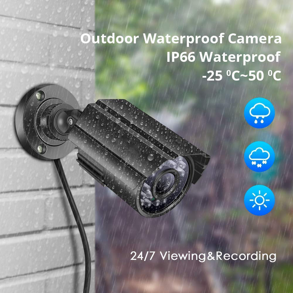 HD outdoor waterproof home security video surveillance camera set system IP AHD DVR Video Recorder cctv camera dvr kit