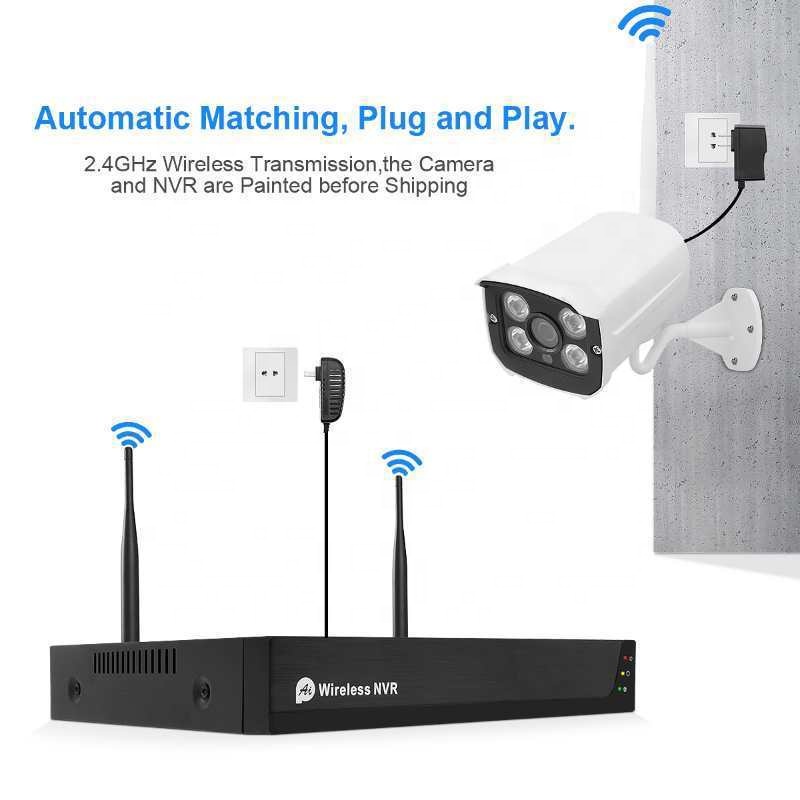 H.265 tuya wifi nvr kits 1mp 720P wireless cameras ip video recorder for CCTV Security camera