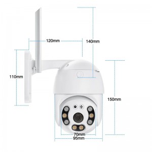 ICSEE 3MP/4MP/8MP HD Outdoor Security Wifi Network PTZ Camera