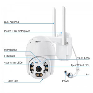 ICSEE 3MP/4MP/8MP HD Outdoor Security Wifi Network PTZ Camera
