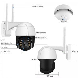 ICSEE 3MP/4MP/8MP HD Outdoor Waterproof Wifi PTZ Camera
