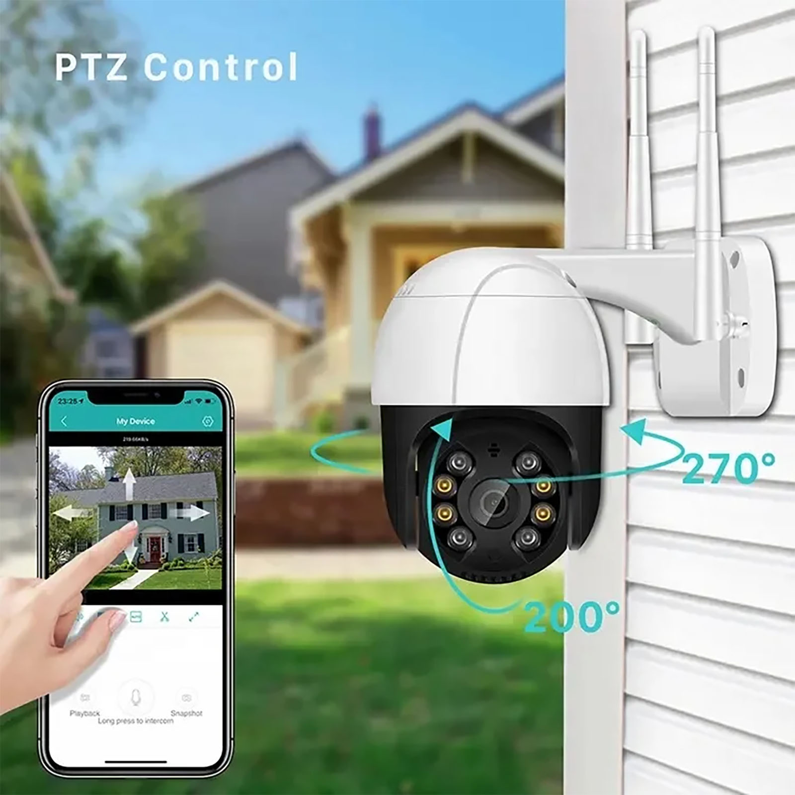 ICSEE 3MP4MP8MP HD Outdoor Waterproof Wifi PTZ Camera (6)