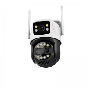 ICSEE 8MP Three Lens Three Screen Video Display Wifi PTZ Camera