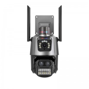 ICSEE 8MP Three Lens Three Screen Wifi PTZ Outdoor Camera