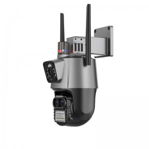 ICSEE 8MP Three Lens Three Screen Wifi PTZ Outdoor Camera